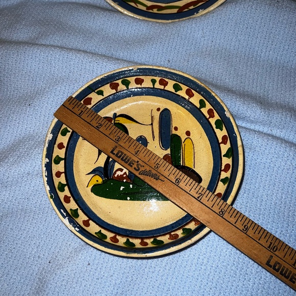 (3) Tlaquepaque Mexican Pottery Nesting Bowls Handmade Folk Art Dishes Stackable - Picture 11 of 15